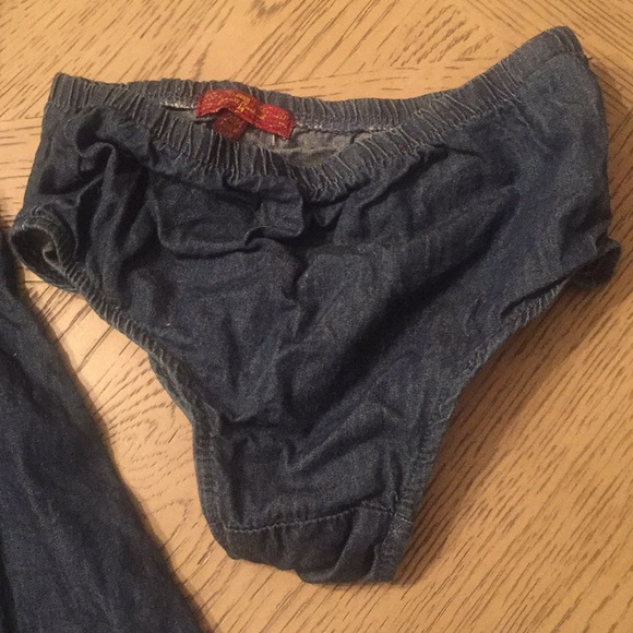 7 for all mankind jean sleeveless dress sz 24 mo - Picture 5 of 5